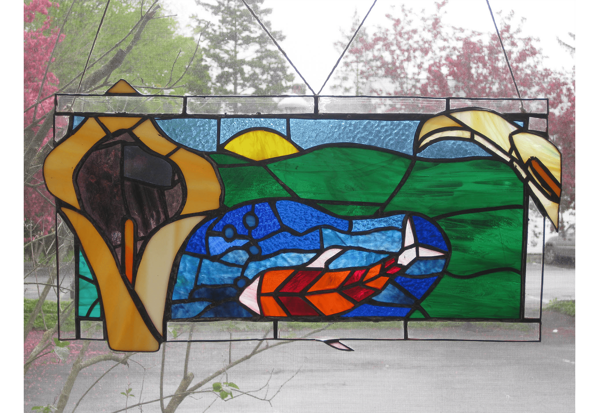 Stained Glass Fish Pond