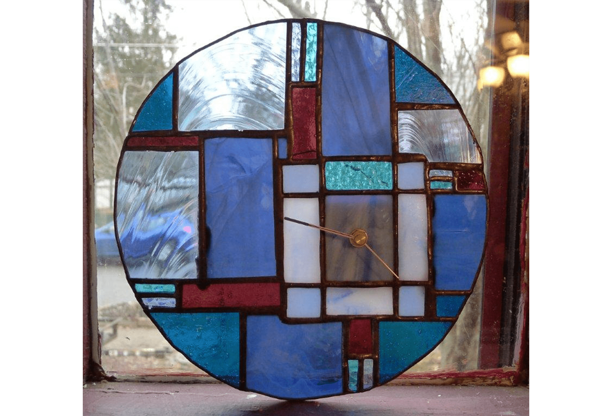 Stained Glass Clock